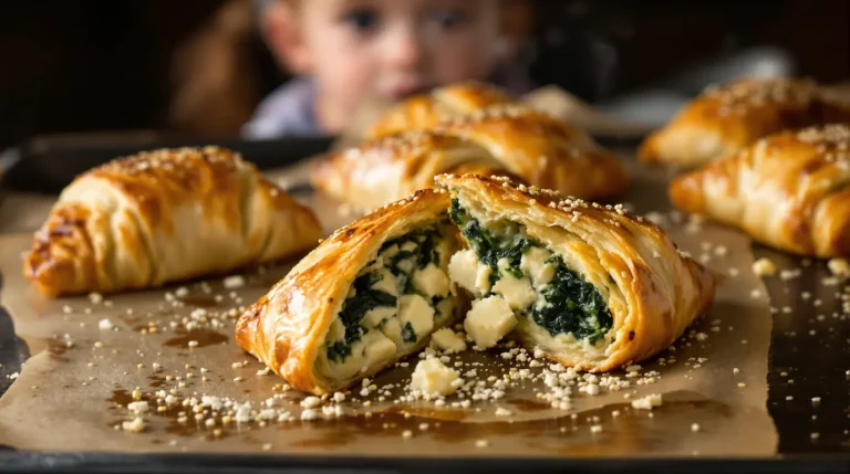 5 ingrédients, 18 minutes au four : mes chaussons dorés aux épinards et feta que toute la famille redemande